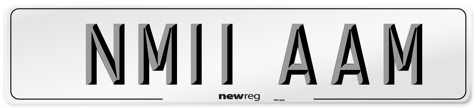 NM11 AAM Number Plate from New Reg